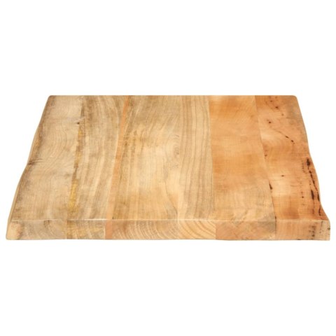 BLAT STOŁU 90X60X2,5CM NATURALNA KRAWĘDŹ LITE DREWNO MANGO