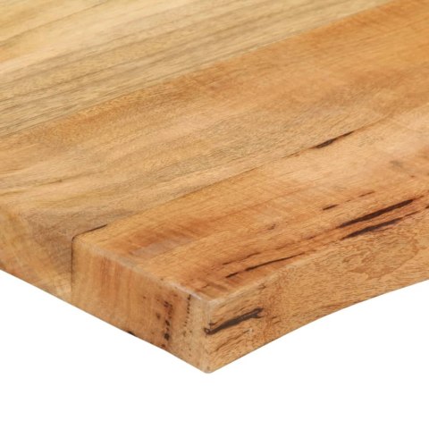 BLAT STOŁU 90X60X2,5CM NATURALNA KRAWĘDŹ LITE DREWNO MANGO