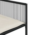 11-CZ. ZESTAW MEBLI DO OGRODU Z PODUSZKAMI CZARNY RATTAN PE