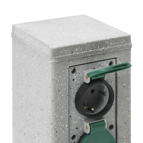 ROZGAŁĘŹNIK OGRODOWY Z KOŁKIEM 4 GNIAZDA IMITACJA KAMIENIA