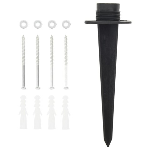 ROZGAŁĘŹNIK OGRODOWY Z KOŁKIEM 4 GNIAZDA IMITACJA KAMIENIA