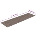 SAMOPRZYLEPNE NAKŁADKI NA SCHODY 15 SZT. 76X20CM KREMOWE