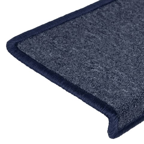 NAKŁADKI NA SCHODY 15 SZT. 65X21X4CM SZARO-NIEBIESKIE