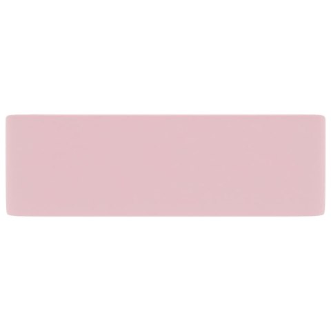 LUKSUSOWA UMYWALKA MATOWY RÓŻ 41X30X12CM CERAMICZNA