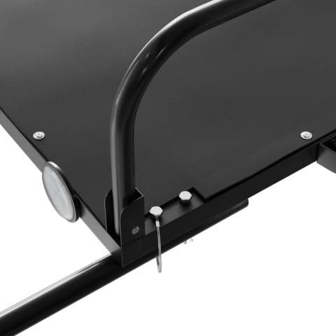 PRZYCZEPKA ROWEROWA CZARNA 122X53X31CM ŻELAZNA