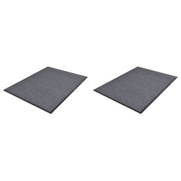 WYCIERACZKI Z PVC 2 SZT. SZARE 90X60CM