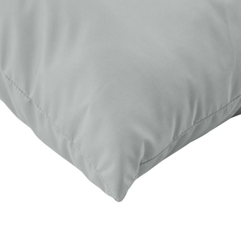 PODUSZKI NA SOFĘ Z PALET 3 SZT. JASNOSZARY MELANŻ TKANINA