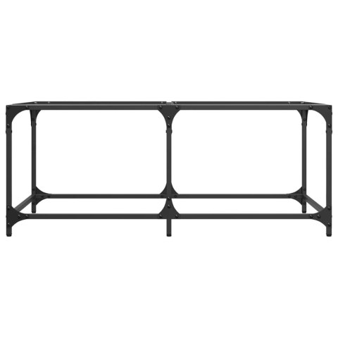 STOLIK KAWOWY ZE SZKLANYM BLATEM 98,5X50X40CM STAL