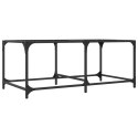 STOLIK KAWOWY ZE SZKLANYM BLATEM 98,5X50X40CM STAL