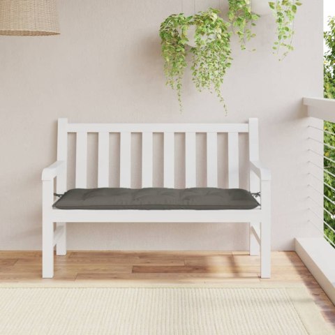 PODUSZKA NA ŁAWKĘ OGRODOWĄ CIEMNOSZARY MELANŻ 120X50X7CM