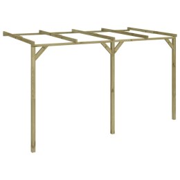 PERGOLA PRZYŚCIENNA 2X 4X 2,2M DREWNO