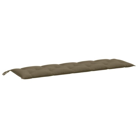 PODUSZKI NA ŁAWKĘ OGRODOWĄ 2 SZT. MELANŻ TAUPE 180X50X7CM