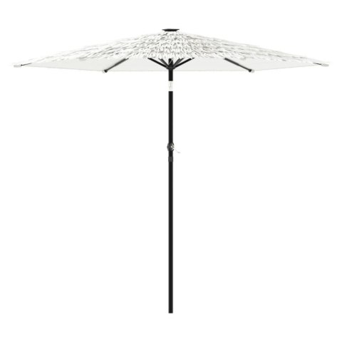 PARASOL OGRODOWY NA STALOWYM SŁUPKU BIAŁY 268X268X226CM