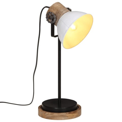 LAMPA STOŁOWA 25 W BIAŁA 17X17X50CM E27