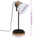 LAMPA STOŁOWA 25 W BIAŁA 17X17X50CM E27