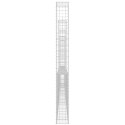 OGRODZENIE GABIONOWE Z 5 SŁUPKAMI ŻELAZO 500X20X200CM