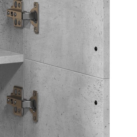 WYSOKA SZAFKA SZAROŚĆ BETONU 70X35X180CM