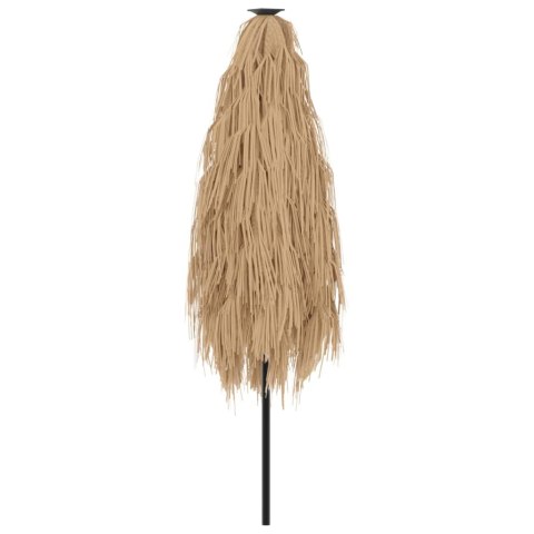 PARASOL OGRODOWY NA STALOWYM SŁUPKU BRĄZOWY 288X288X225CM