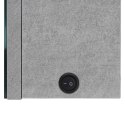 SZAFKA ŁAZIENKOWA Z LUSTREM I LED 89X14X62CM SZAROŚĆ BETONU