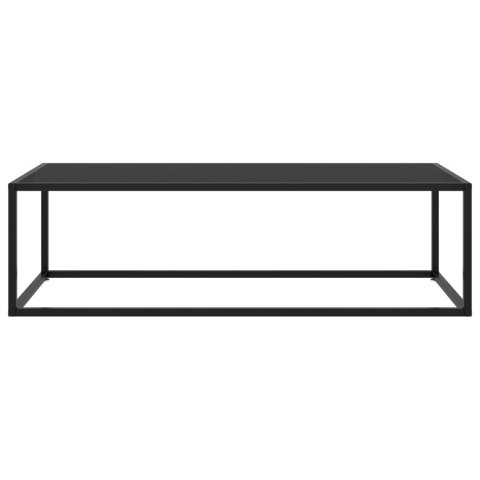 STOLIK KAWOWY SZKŁO W CZARNYM KOLORZE 120X50X35CM