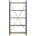 5-POZIOMOWY REGAŁ NA KSIĄŻKI 90X30X180CM DREWNO Z ODZYSKU