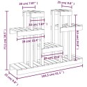 KWIETNIK 104,5X25X77,5CM LITE DREWNO SOSNOWE