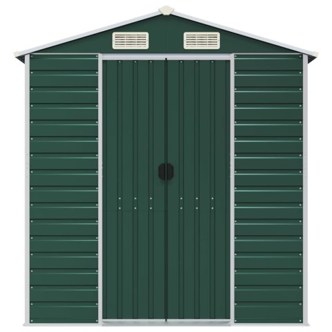 SZOPA OGRODOWA ZIELONA 191X215X198CM STAL GALWANIZOWANA