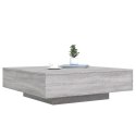 STOLIK KAWOWY Z LED SZARY DĄB SONOMA 100X100X31CM