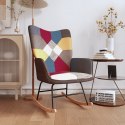 FOTEL BUJANY PATCHWORK TAPICEROWANY TKANINĄ
