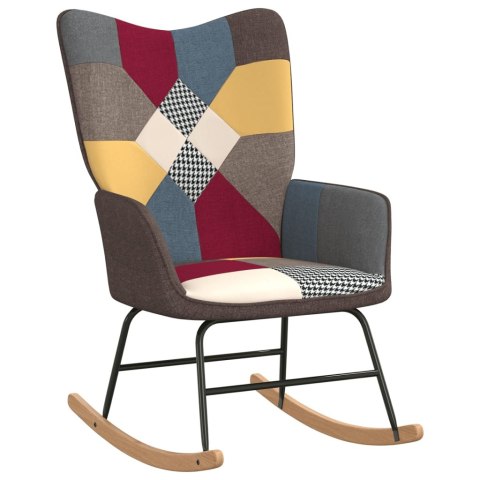 FOTEL BUJANY PATCHWORK TAPICEROWANY TKANINĄ
