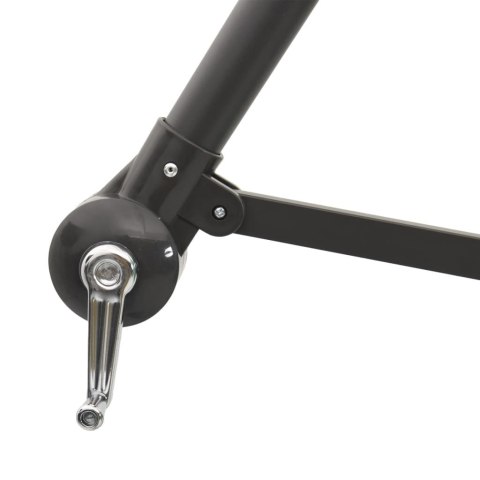 PARASOL OGRODOWY NA STALOWYM SŁUPKU BIAŁY 246X246X230CM