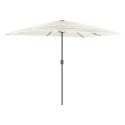 PARASOL OGRODOWY NA STALOWYM SŁUPKU BIAŁY 300X200X250CM