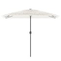PARASOL OGRODOWY NA STALOWYM SŁUPKU BIAŁY 300X200X250CM