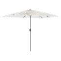 PARASOL OGRODOWY NA STALOWYM SŁUPKU BIAŁY 300X200X250CM