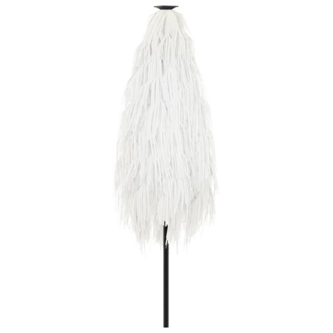 PARASOL OGRODOWY NA STALOWYM SŁUPKU BIAŁY 223X223X213CM