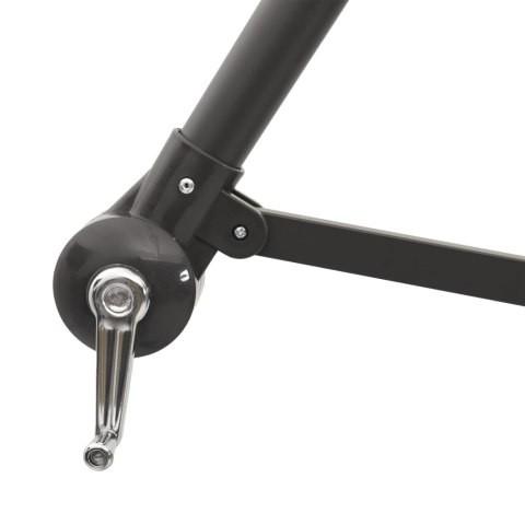 PARASOL OGRODOWY NA STALOWYM SŁUPKU BIAŁY 290X290X238CM