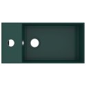 UMYWALKA Z OTWOREM PRZELEWOWYM CERAMIKA CIEMNA ZIELEŃ