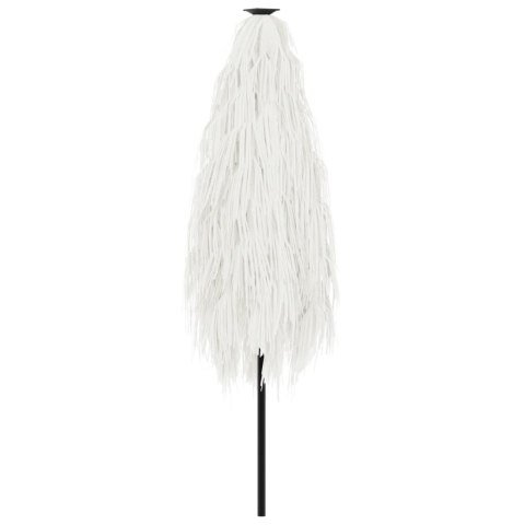 PARASOL OGRODOWY NA STALOWYM SŁUPKU BIAŁY 288X288X225CM