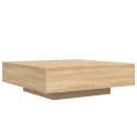 STOLIK KAWOWY Z PODŚWIETLENIEM LED DĄB SONOMA 100X100X31CM