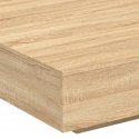 STOLIK KAWOWY Z PODŚWIETLENIEM LED DĄB SONOMA 100X100X31CM
