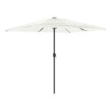 PARASOL OGRODOWY NA STALOWYM SŁUPKU BIAŁY 248X248X248CM