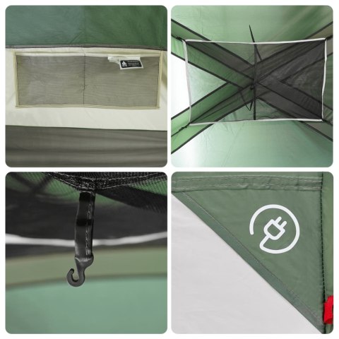 NAMIOT RODZINNY 9-OSOBOWY ZIELONY WODOSZCZELNY