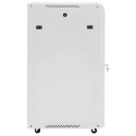 SZAFA SERWEROWA Z KÓŁKAMI 18U 19" IP20 60X60X100CM SZARA DRZWI SZKLANE
