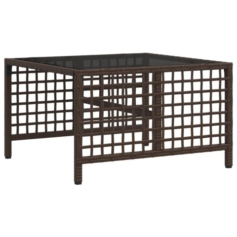 3-CZ. NAROŻNA SOFA OGRODOWA Z PODUSZKAMI BRĄZOWA POLIRATTAN