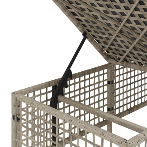 3-CZ. NAROŻNA SOFA OGRODOWA Z PODUSZKAMI JASNOSZARA