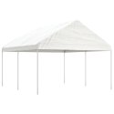 NAMIOT OGRODOWY Z DACHEM BIAŁY 4,46X4,08X3,22M POLIETYLEN