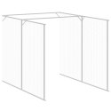 BUDA DLA PSA Z WYBIEGIEM ANTRACYTOWA 165X659X181CM STAL