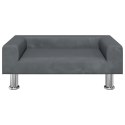 SOFA DLA DZIECI CIEMNOSZARA 70X45X26,5CM AKSAMIT