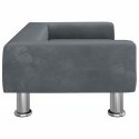 SOFA DLA DZIECI CIEMNOSZARA 70X45X26,5CM AKSAMIT