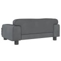 SOFA DLA DZIECI CIEMNOSZARA 70X45X30CM AKSAMIT